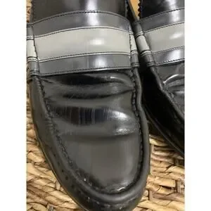 Gucci vintage men shoes black with grey detail 6.5 Eu 7.5 USA Gucci vintage men shoes black with grey detail 6.5 Eu 7.5  main image 4